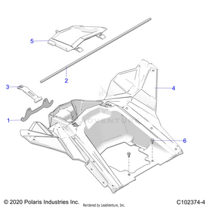 Body, Storage, Rear - A22sva85a3 (c102374-4) Schematic