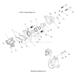 Brakes, Rear Calipers - A09cl76aa (49atvbrakerr08sp500) Schematic