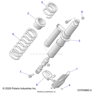Suspension, Rear Shock Mounting - Z24rmc2kah/bh (c0704860-2) Schematic