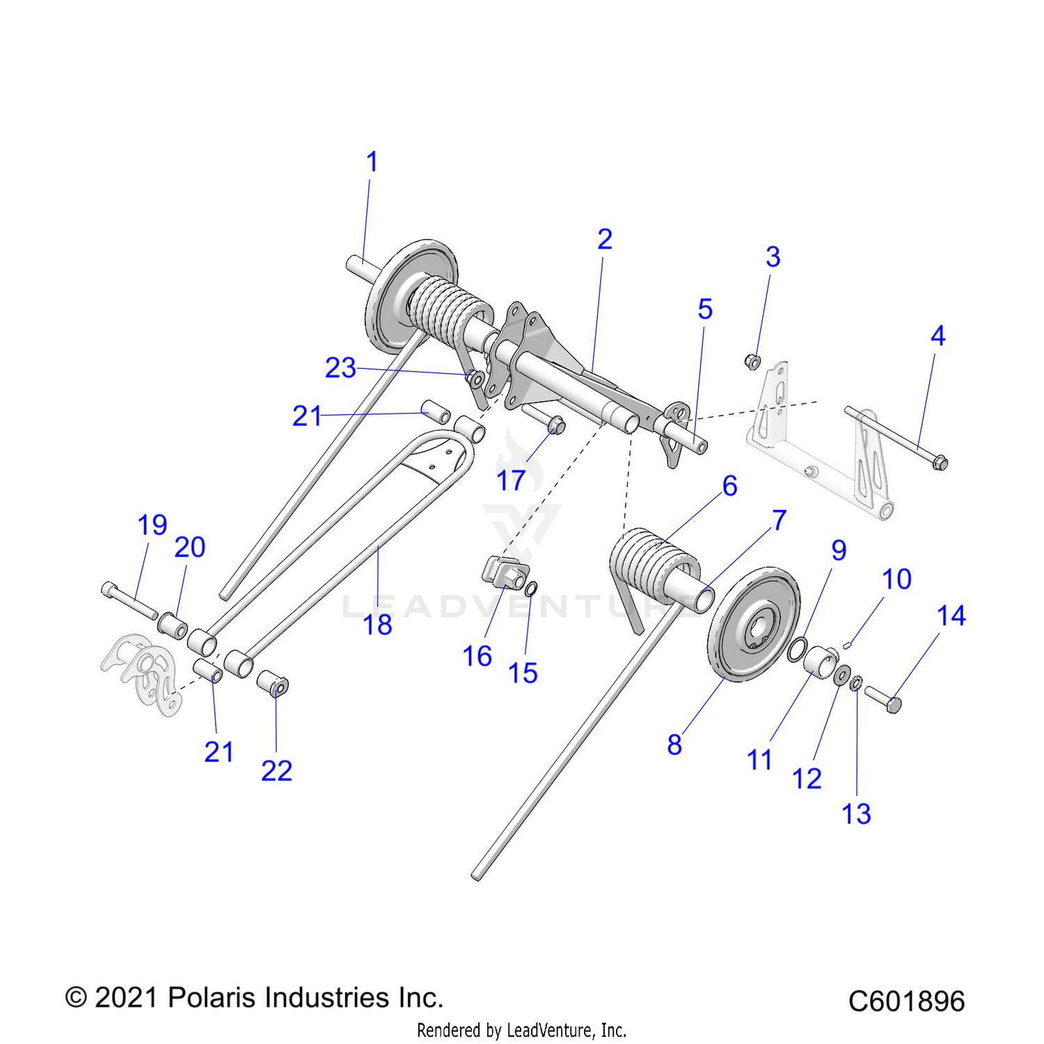 SUSPENSION, TORQUE ARM, REAR - S22TLC8RS/8RE ALL OPTIONS (C601896)