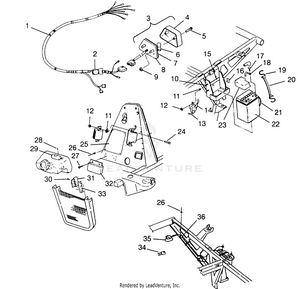 Electrical/taillight Assembly Xplorer 400l W969140 (4935983598c008) Schematic