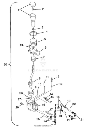 Gear Selector Magnum 2x4 W97aa42a (4940704070c004) Schematic