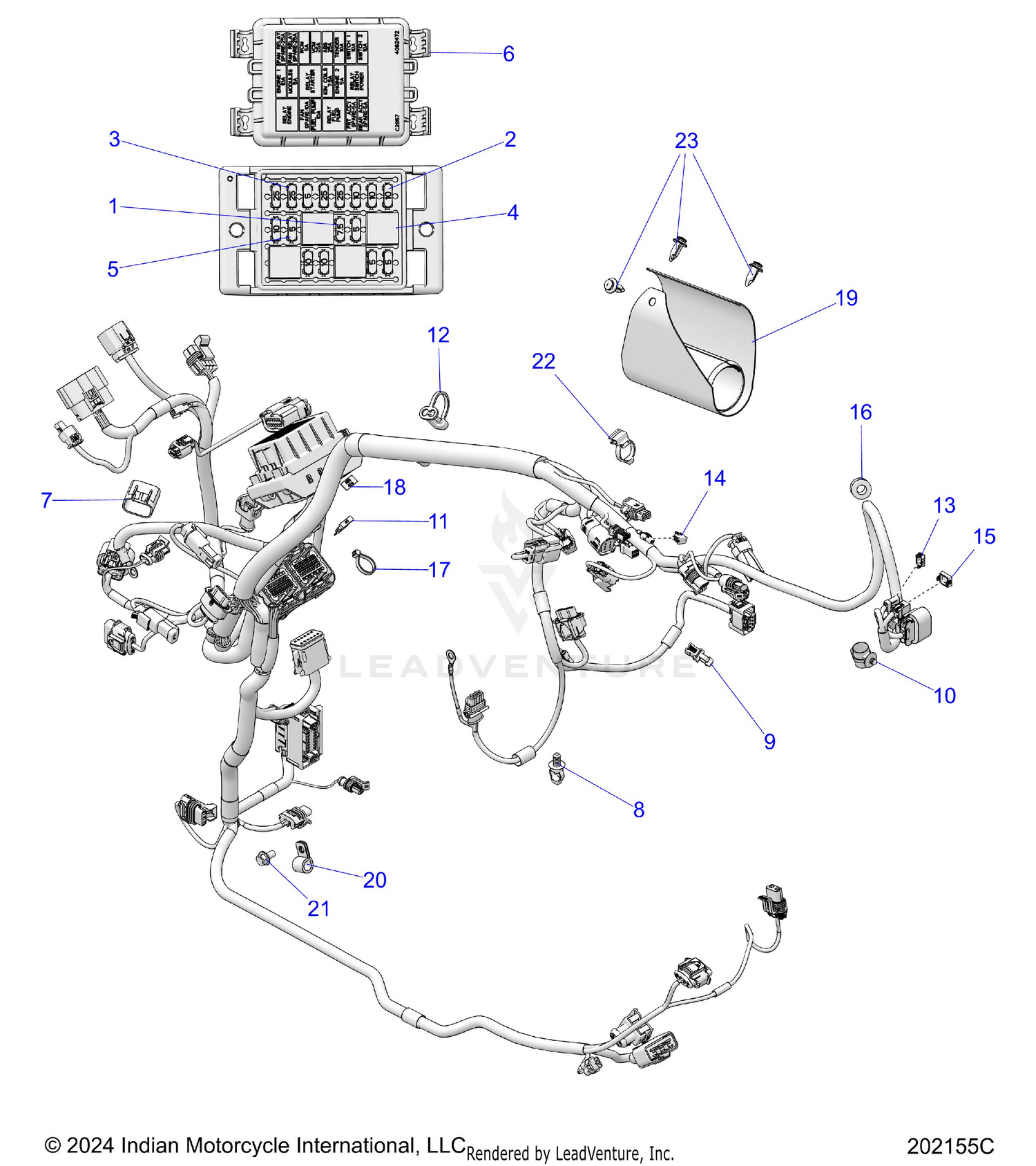 ELECTRICAL, WIRE HARNESS 1  - N26DLBAG ALL OPTIONS (202155C)