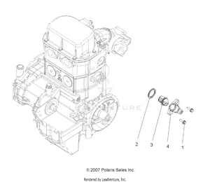 Engine, Cooling System Thermostat - A09cl76aa (49atvmanifold08sp800efi) Schematic
