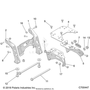 Chassis, Mounting, Front Gearcase - Z20pal92ag/ap/bg/bp/lg/g92ag/ap/lg (c700447) Schematic