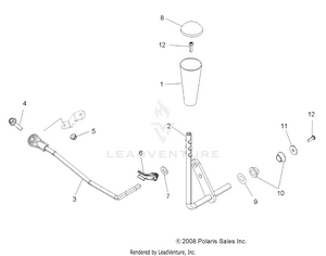 Drive Train, Gear Selector - A12tn55aa/az (49atvgearselect09spxp550) Schematic