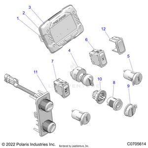 Electrical, Dash Instruments - R22t6u99a9/an (c0705614) Schematic
