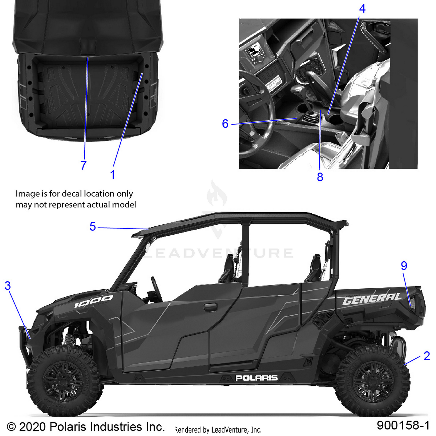 BODY, DECALS, WARNING - G22G4J99AP/BP (900158-1)
