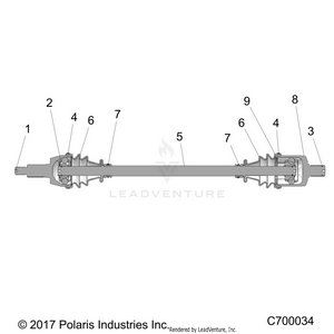 Drive Train, Front Half Shaft - R19rse99n1 (c700034) Schematic