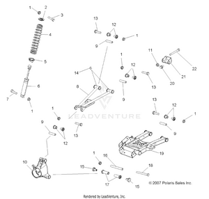Suspension, Rear - A08dn50af/as/aw/az (49atvsusprr08sptrg500) Schematic
