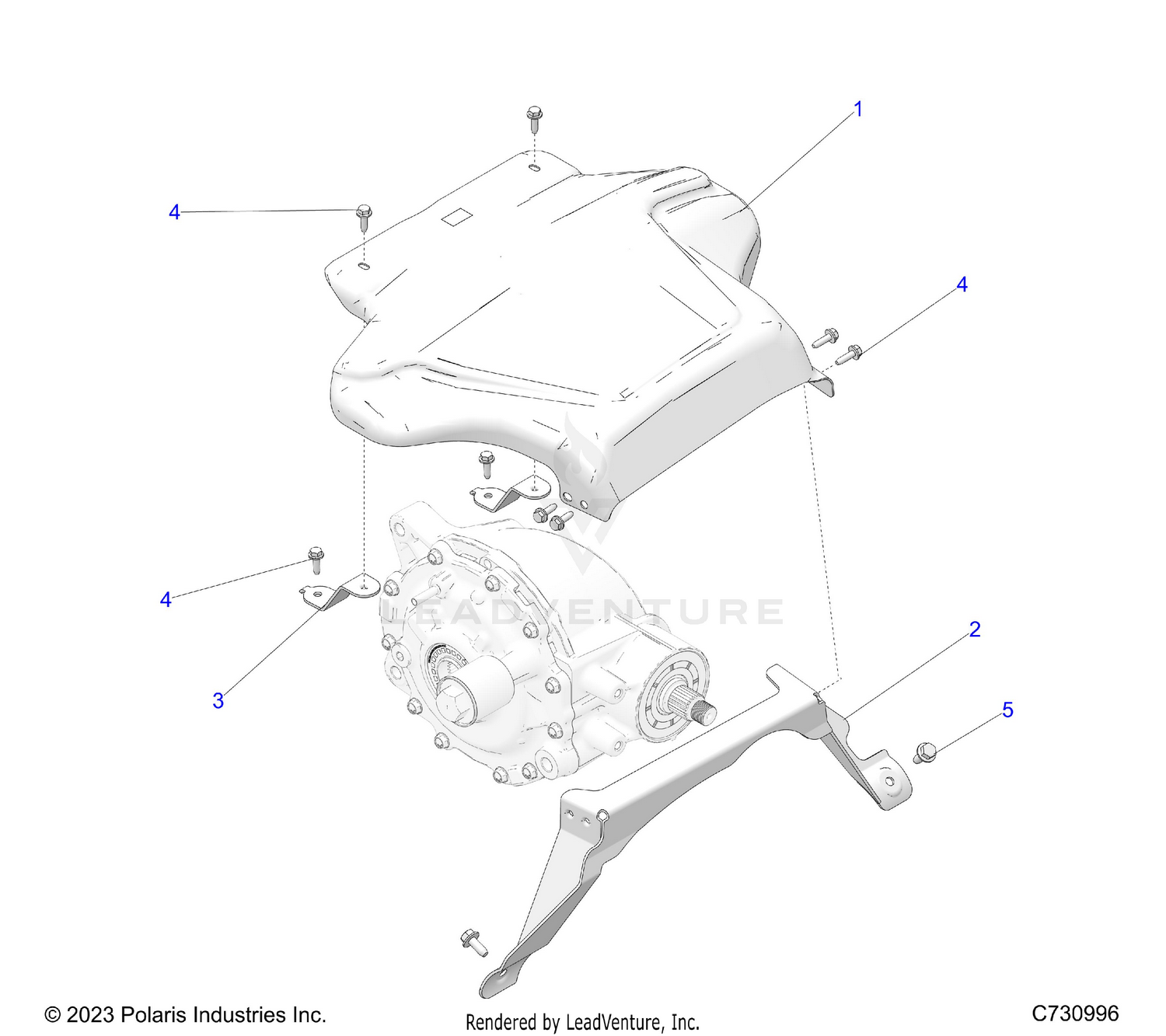 DRIVE TRAIN, HEAT SHIELDS - R26XAL1RBB/BJ (C730996)