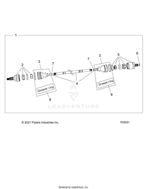 Drive Train, Half Shaft, Rear - Z24rmc2kah/bh (703031) Schematic