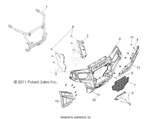 Body, Front Bumper - R12jt87ab/ad/as/aw/9eaw (49rgrbumper12rzrxp900) Schematic