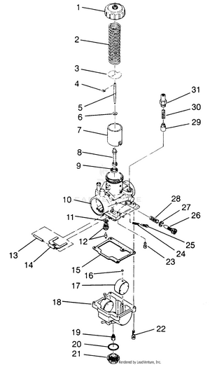 Carburetor Xplorer 400l W969140 (4935983598d003) Schematic