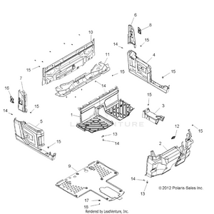 Body, Floor And Fenders - All Options (49rgrfloor13900xp) Schematic