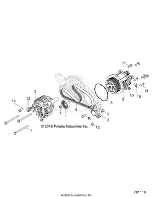 Engine, Alternator And Compressor - R17rtu99av/bv (701110) Schematic