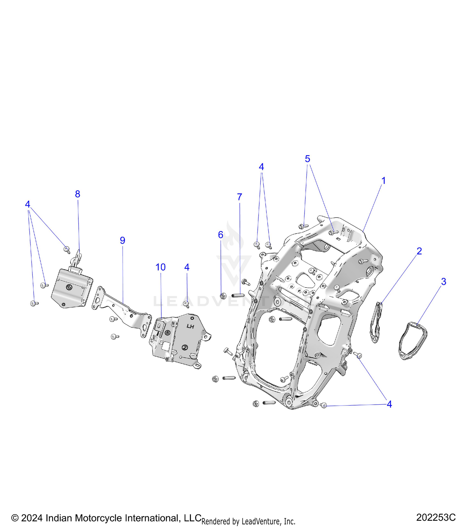 BODY, FAIRING ASM 4 - N26LG0RR ALL OPTIONS (202253C)