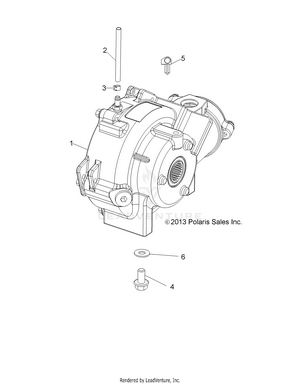 Drive Train, Front Gearcase Mounting - R14rh76aa/76ac/7eaz (49rgrgearcasemtg14800mid) Schematic