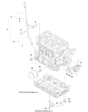 Engine, Oil System And Dipstick - R141d9jda/2d9jda (49brutusoil13d) Schematic