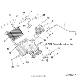 Engine, Air Intake Manifold - Z20pal92bg/bp/g92ag/ap/lg (c700324-1) Schematic