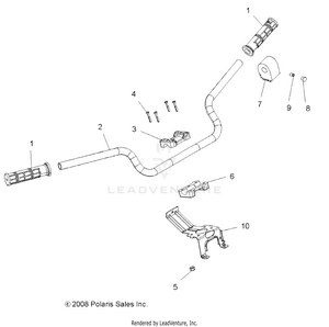 Steering, Handlebar And Controls - A12tn55aa/az (49atvhandlebar09speps550) Schematic