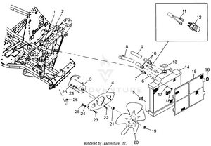 Cooling System (sport) Sport 400l W97ba38c (4940124012b012) Schematic