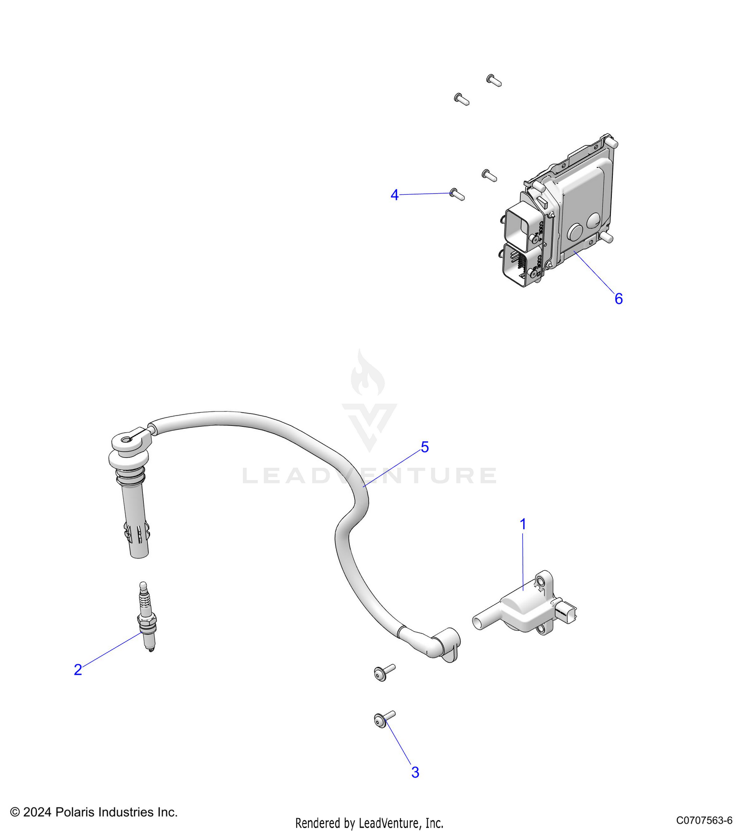 ELECTRICAL, IGNITION - D26M4A57B4/G57B4/U57B4/W57B4 (C0707563-6)