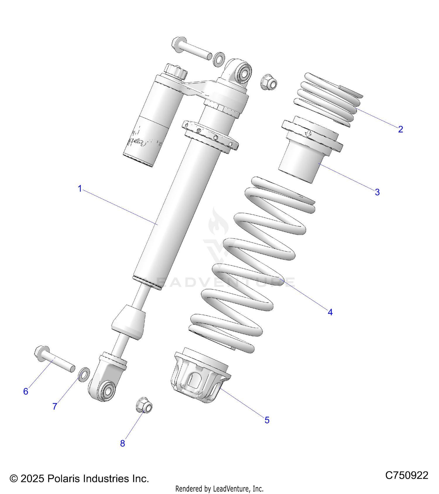SUSPENSION, FRONT SHOCK MOUNTING - Z26NMS99N4 (C750922)