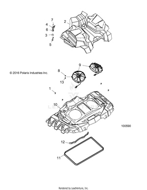 Engine, Cooling System, Fans And Shrouds - A19sxn85a8 [100590] Schematic