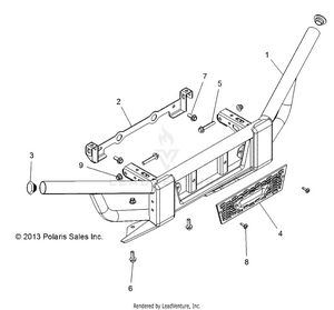 Chassis, Bumper, Front - R141d9jda/2d9jda (49brutusbumperfrt13d) Schematic