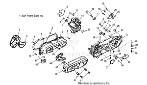 Crankcase - A05ka09ca/cb (4995259525a10) Schematic