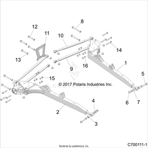 Suspension, Rear Control Arms - Z19vge99ak/aw/bk/bw (c700111-1) Schematic