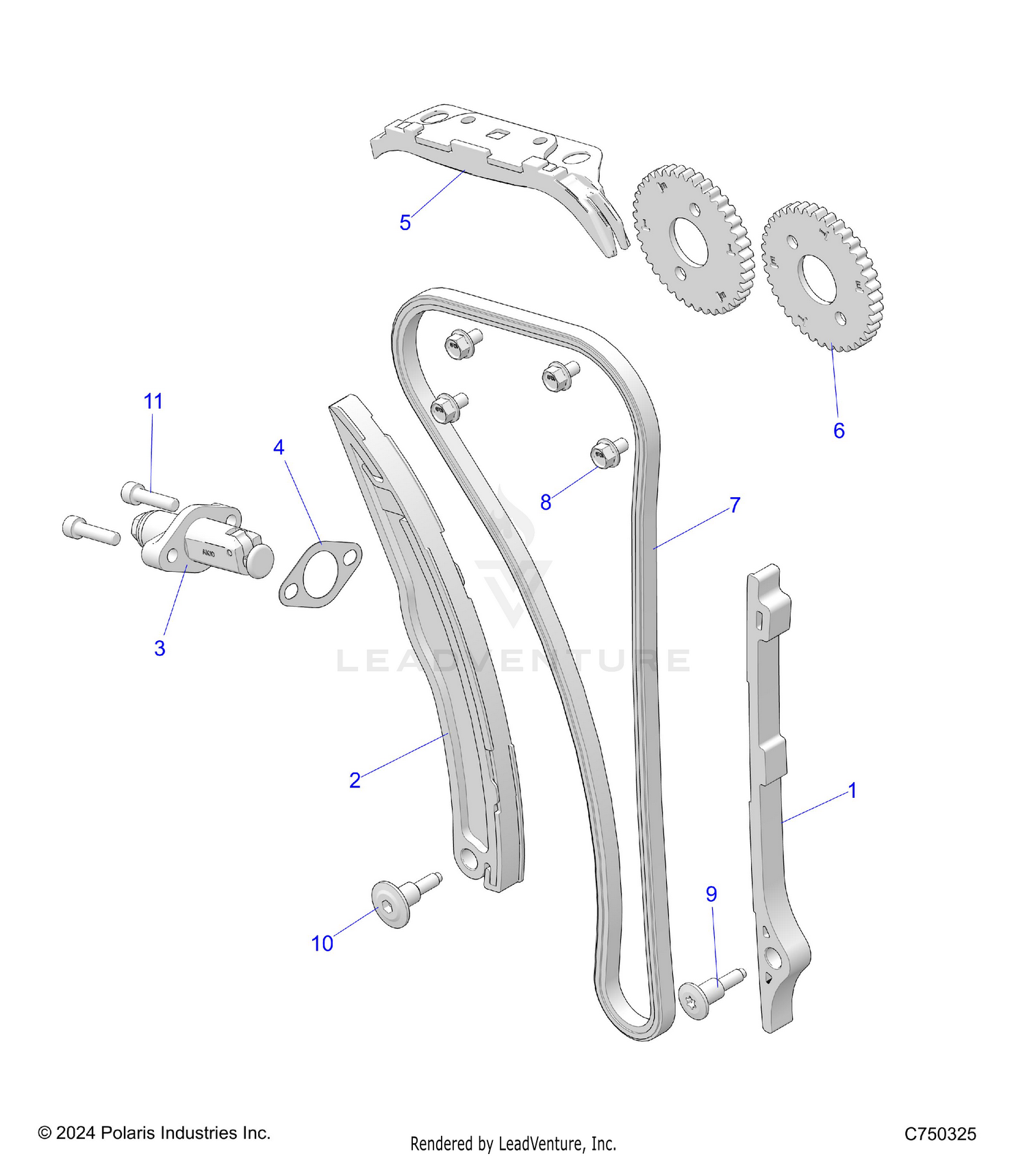 ENGINE, CAM CHAIN AND TENSIONER - Z26ASE99P5 (C750325)