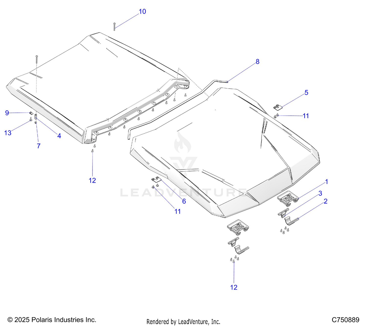 BODY, ROOF - Z26X4E92A4/B4/A6/B6 (C750889)
