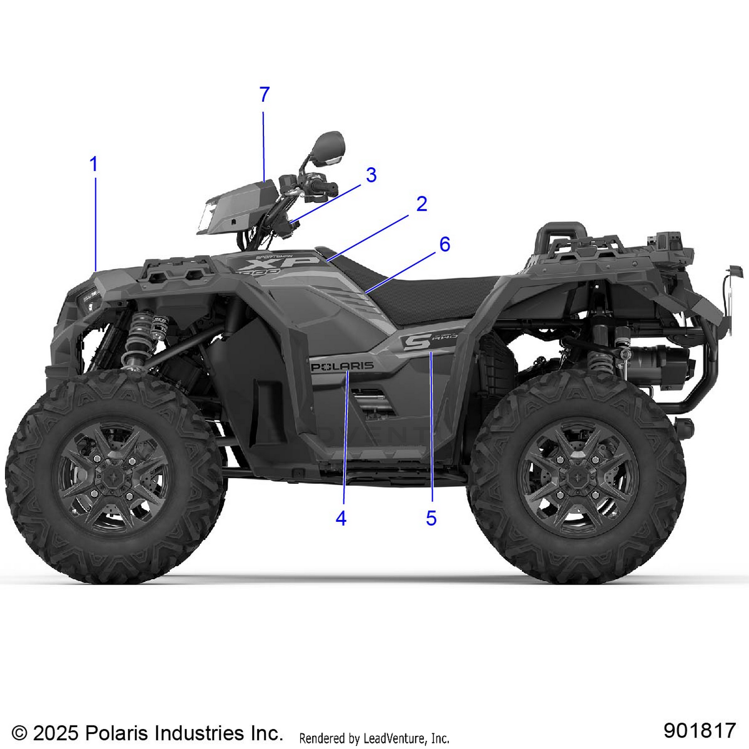BODY, DECALS GRAPHIC- A26SLE95FF/CF/EF (901086-01)