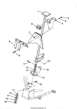 Steering Post Assembly Sportsman 4x4 / W938039 (4926382638018a) Schematic