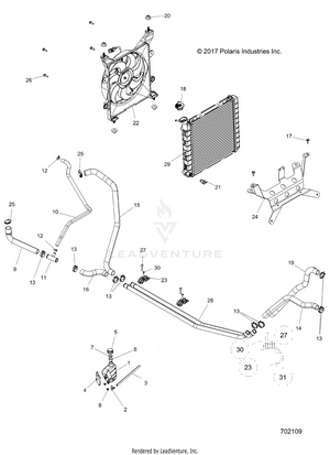 Engine, Cooling System - R20cca57a1/a7/b1/b7 (702109) Schematic