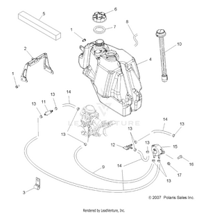 Body, Fuel Tank - A08lh46aq/ax/az (49atvfuel08sp400) Schematic