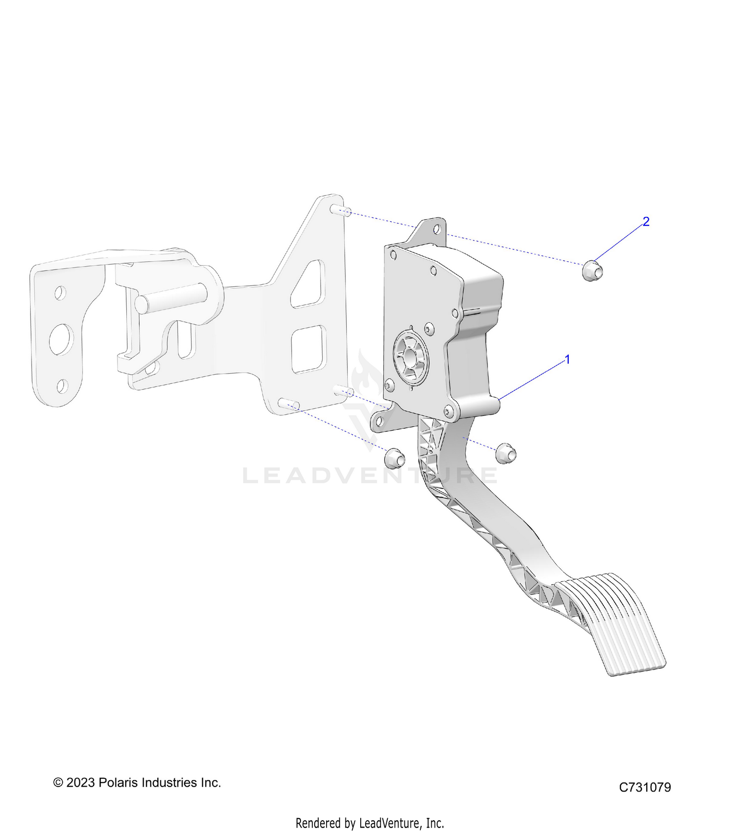 ENGINE, THROTTLE PEDAL - R26RST99AL (C731079)