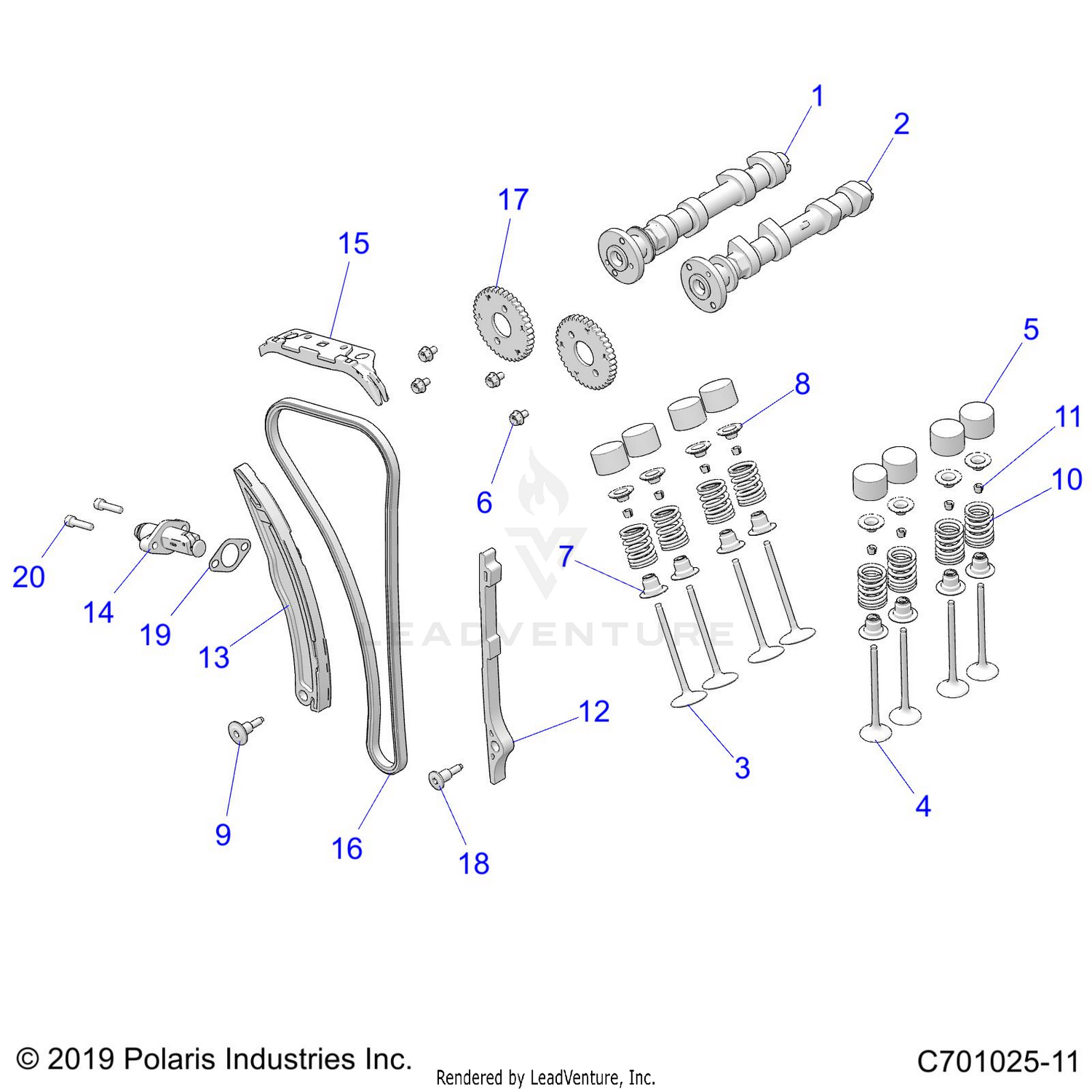 ENGINE, VALVES and CAMSHAFTS - Z24A5E87A5(C701025-11)