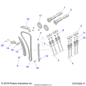 Engine, Valves And Camshafts - Z24ase87a5 (c701025-11) Schematic