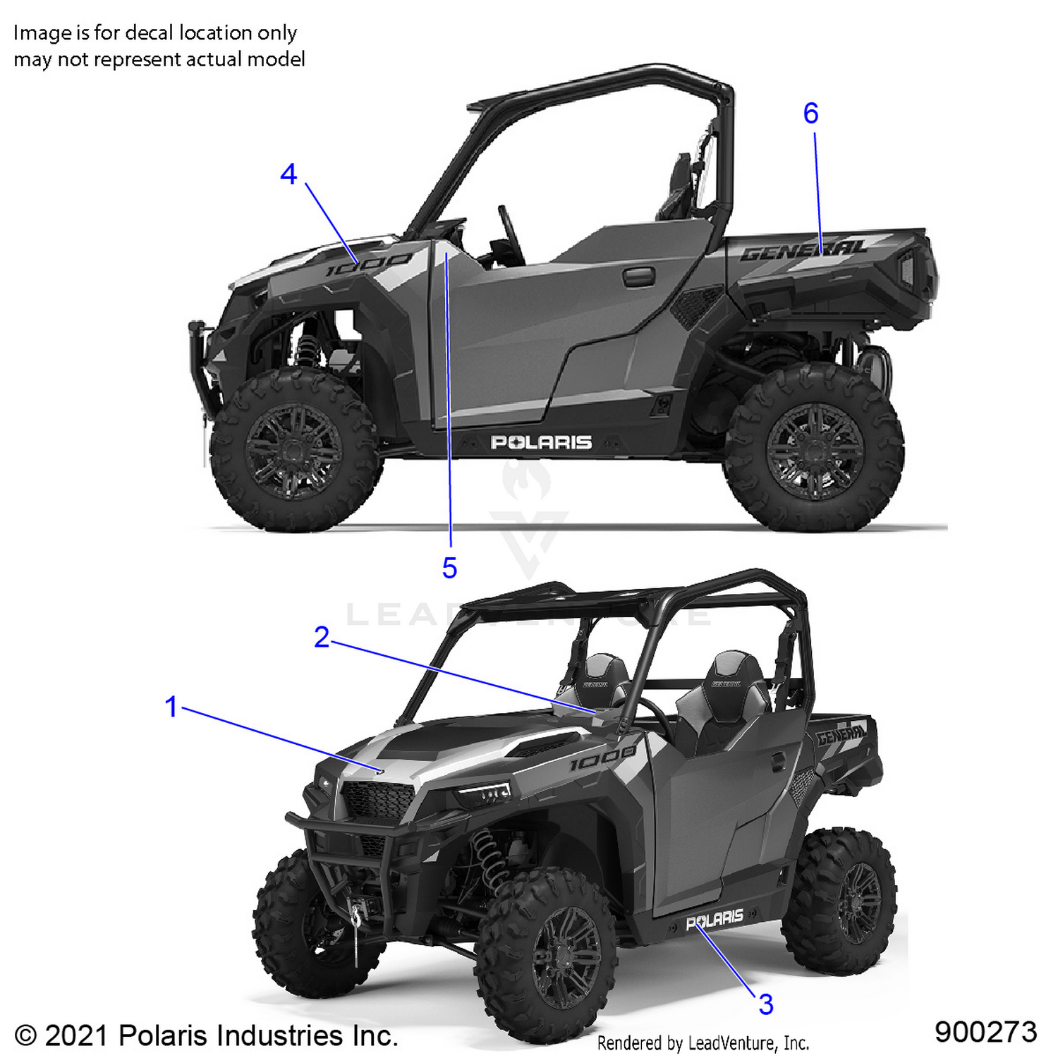 BODY, DECALS - G22GAP99AM/BM (900273-01)