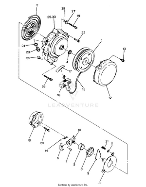 Recoil Starter Assembly (4916341634038a) Schematic