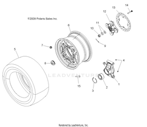 Wheels, Rear And Hub - A12tn55aa/az (49atvwheelrear10spxp550) Schematic