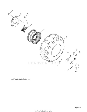 Wheels, Front - R15rma57fa (700140) Schematic