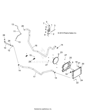Engine, Cooling System - R14wh57aa/ac/ar/6eat (49rgrcool14rgr570) Schematic
