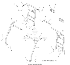 Chassis, Cab Frame - R08rh68 All Options (4999203249920324a03) Schematic