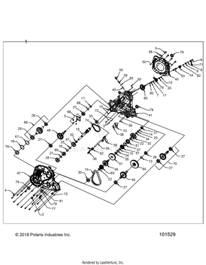 Drive Train, Main Gearcase - A20sxz85af/ap/caf/cap (101529) Schematic