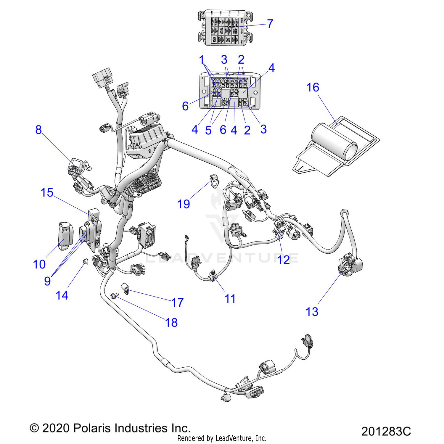 ELECTRICAL, WIRE HARNESS 1  - N24DLDBH/DLGBH ALL OPTIONS (201283C)