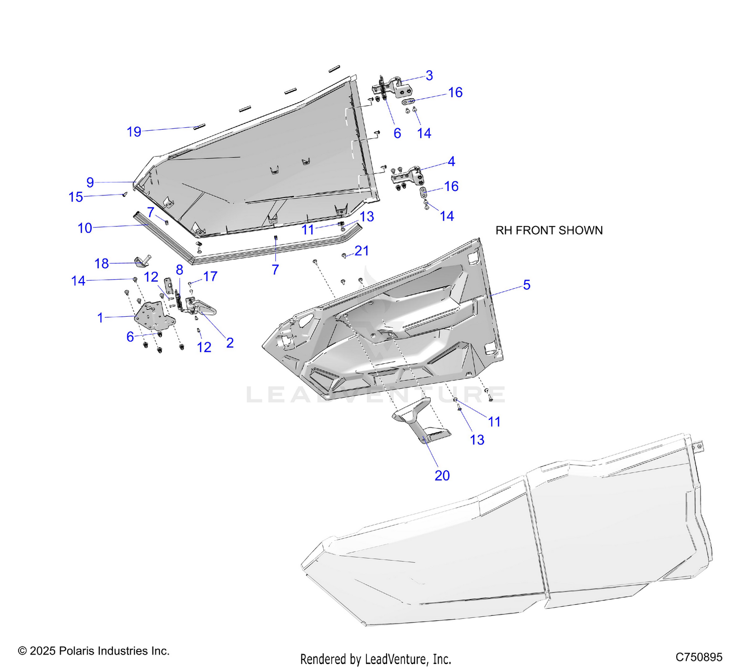 BODY, DOORS, FRONT - Z26S4D92AN/AH/BN/BH (C750895)
